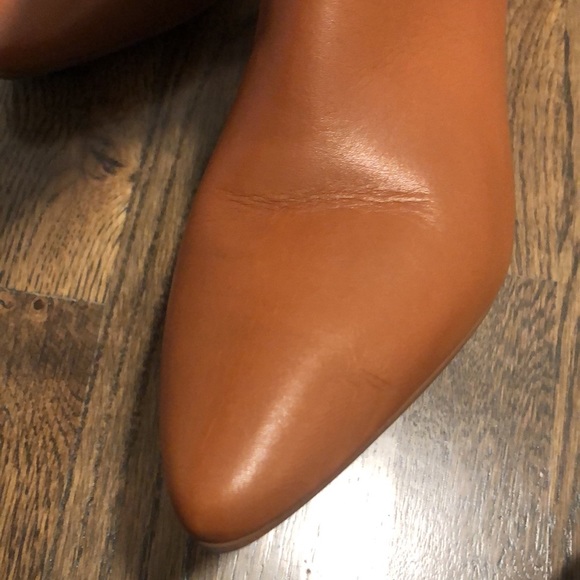 AQUATALIA Palmer women pointed ankle hidden wedge boots color tan FITS LIKE sz 9 - Picture 13 of 14